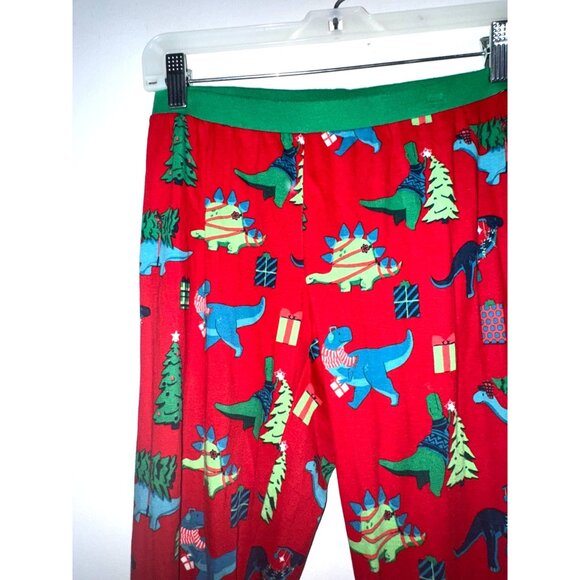 Wondershop Womens Dinosaur Christmas Pajama Set Red & Green Size Small - Picture 7 of 12